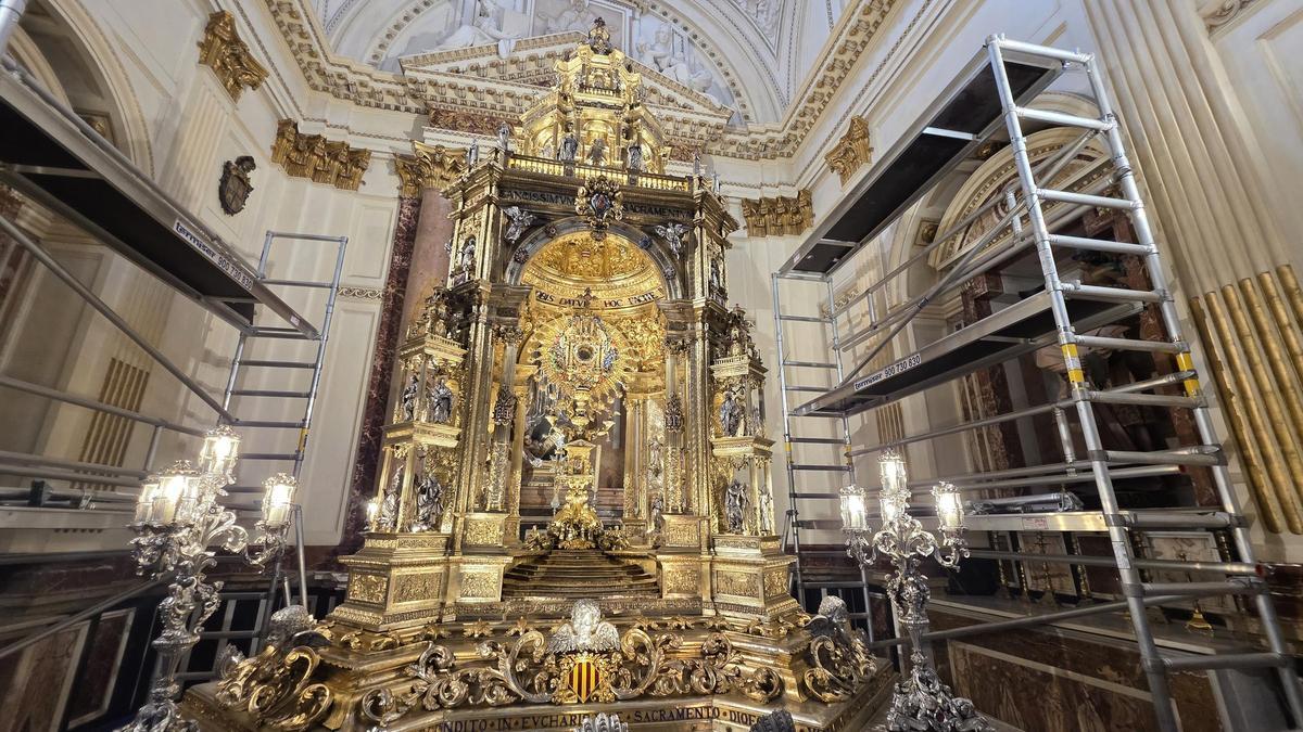 Así luce la restaurada Custodia de la Catedral