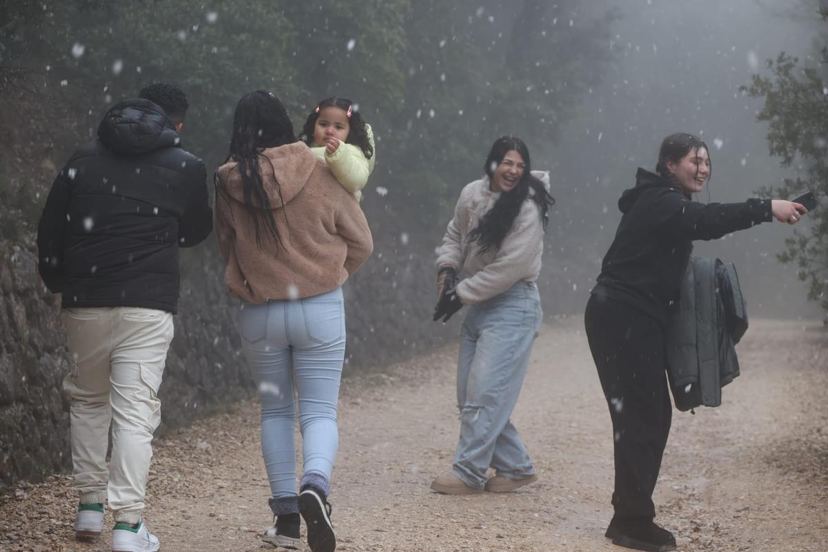 Aguanieve en la Font Roja