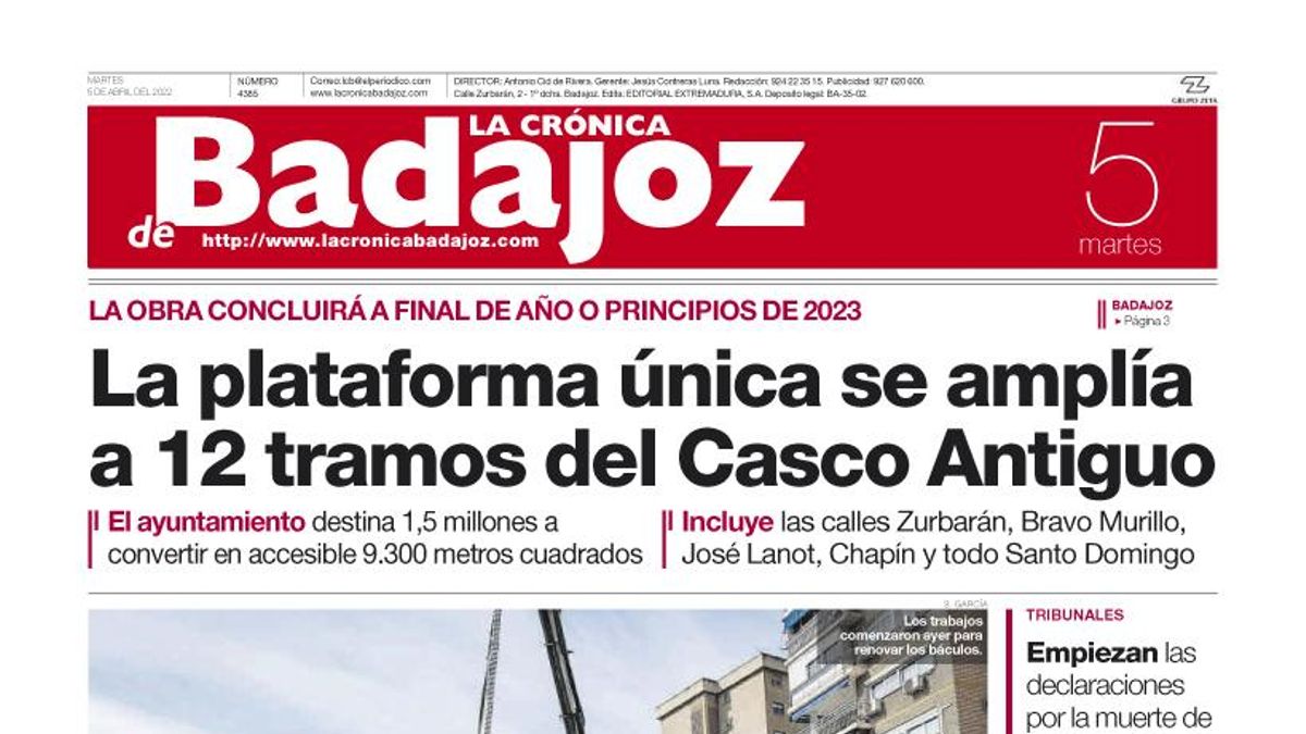 Consulta la portada correspondiente al día 5 de abril del 2022