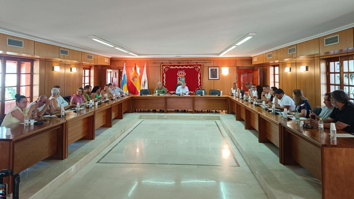 Imagen del Pleno extraordinario de San Bartolomé de Tirajana.