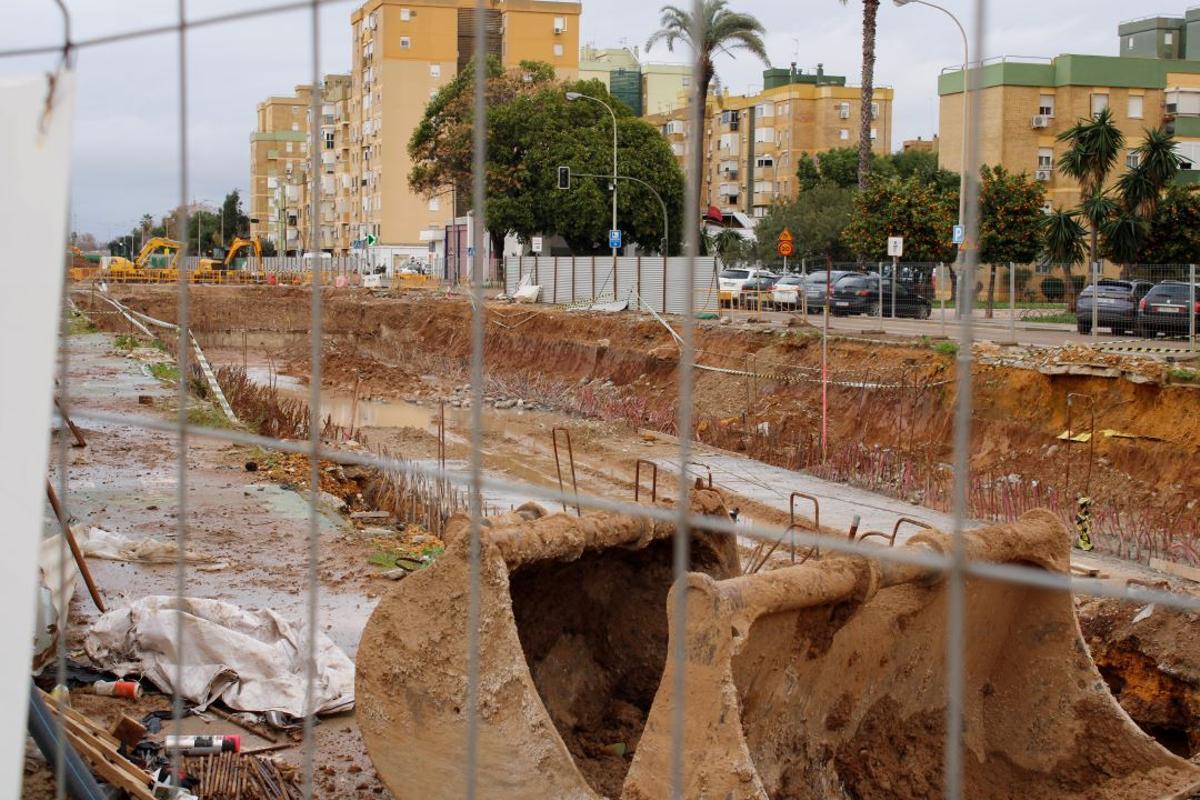 Las obras de la línea 3 del Metro de Sevilla en Pino Montano en el primer mes de 2026