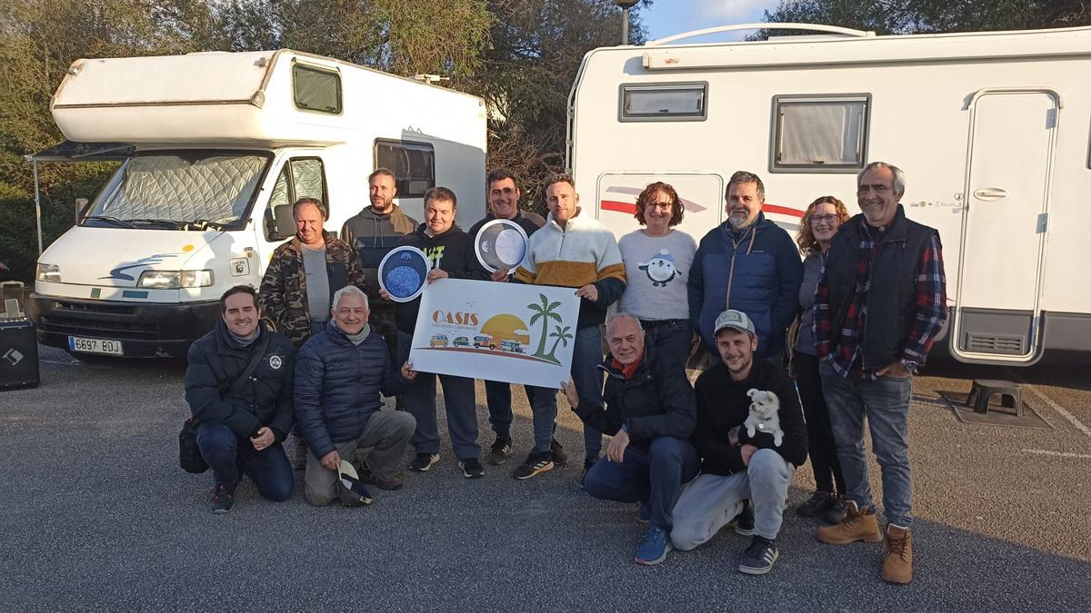 Imagen de una de las últimas quedadas de la asociación de autocaravaneros.