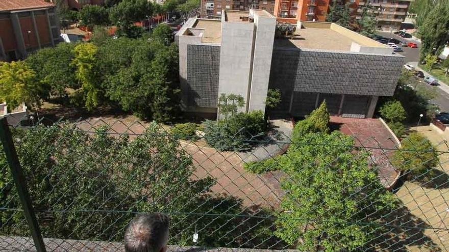 Vista aérea del edificio del Banco de España.