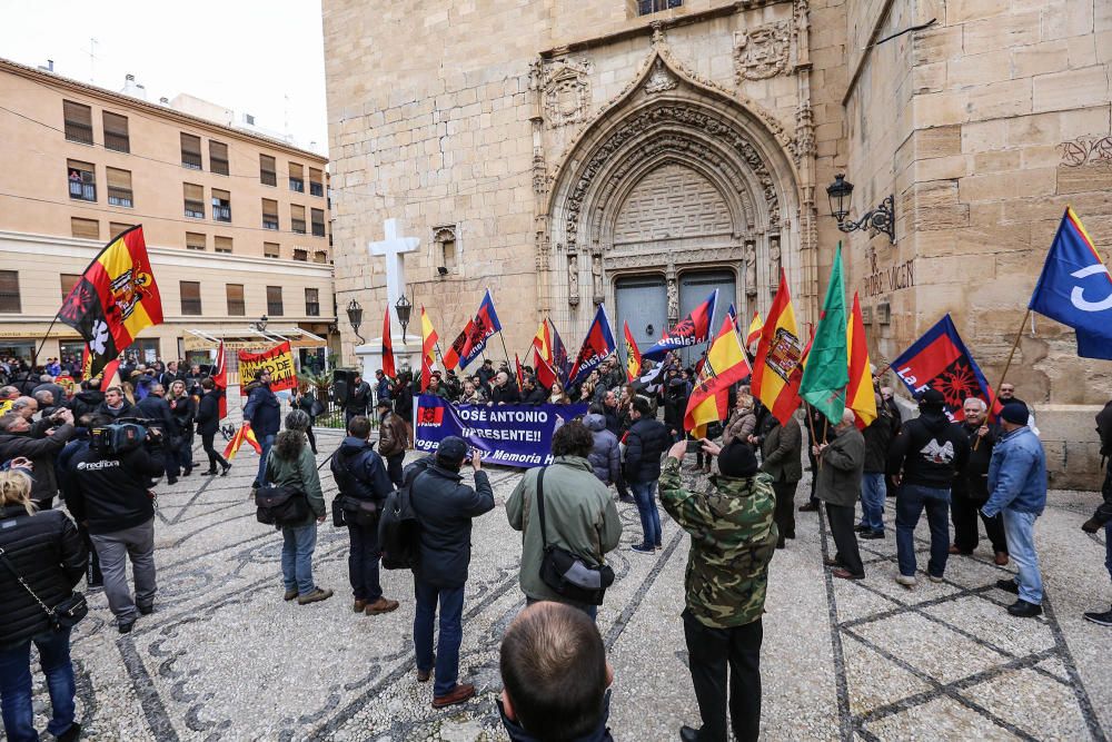 La Falange, en la manifestación en Callosa