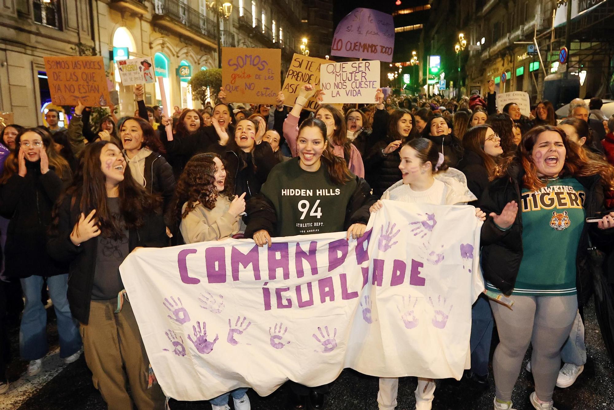 Las imágenes del 8M en Vigo