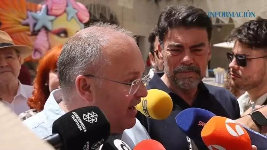 El secretario general del Partido Popular, Miguel Tellado, visita Alicante con motivo de las fiestas de las Hogueras de Sant Joan