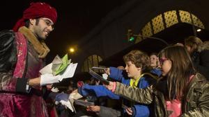 Entrega de cartas para los Reyes Magos en Barcelona, la semana pasada.