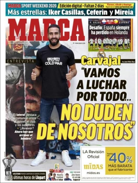 Portada MARCA miércoles  11 noviembre 2020