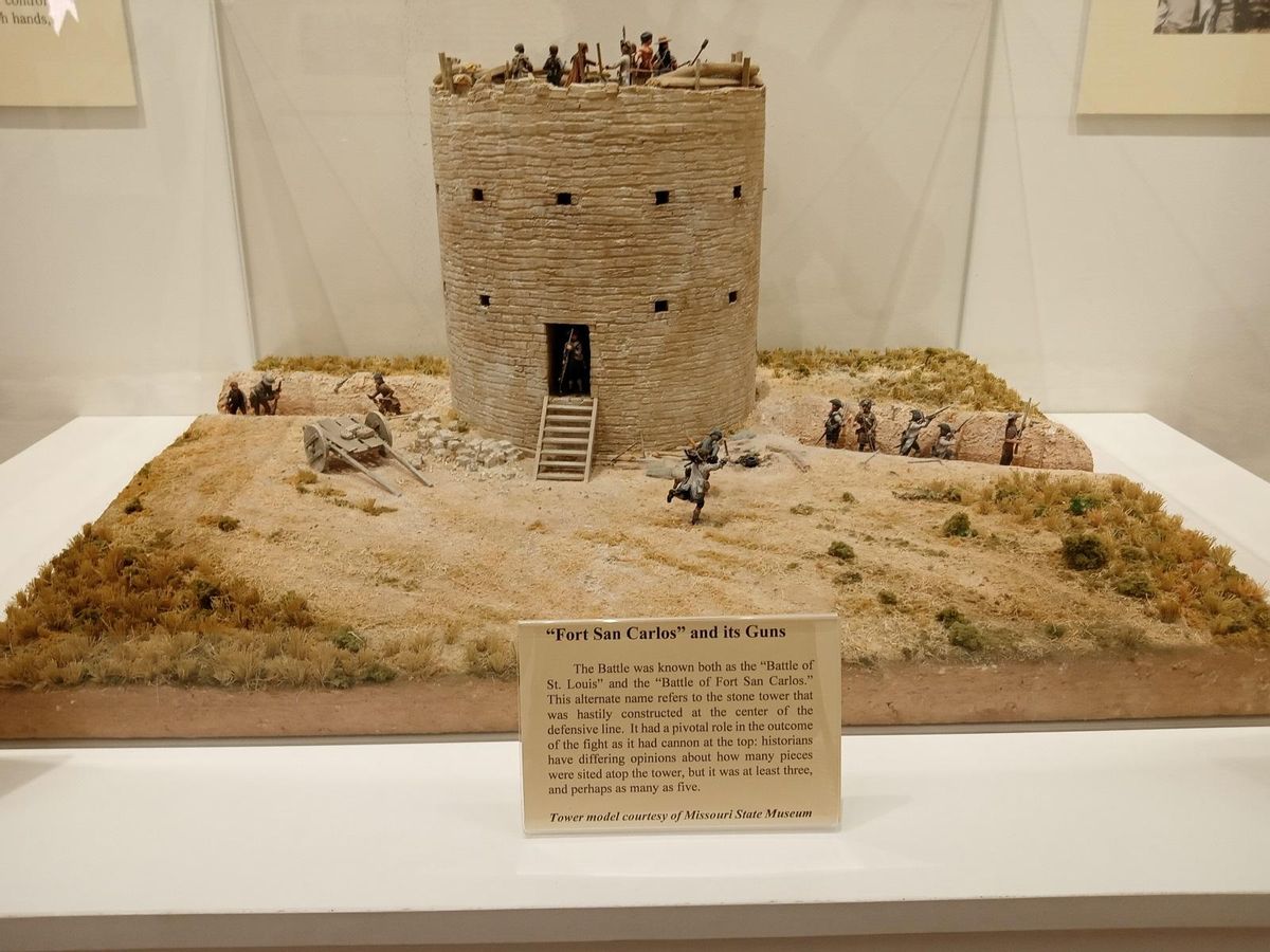 Fuerte de San Carlos, levantado por el ceutí Fernando de Leyba en la heroica defensa de San Luis en mayo de 1780, en la Luisiana española.