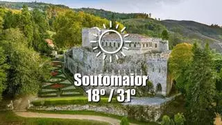 El tiempo en Soutomaior: previsión meteorológica para hoy, jueves 13 de agosto
