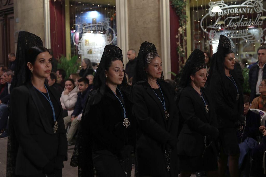 Procesión del Santo Entierro este Viernes Santo en Cartagena, en imágenes