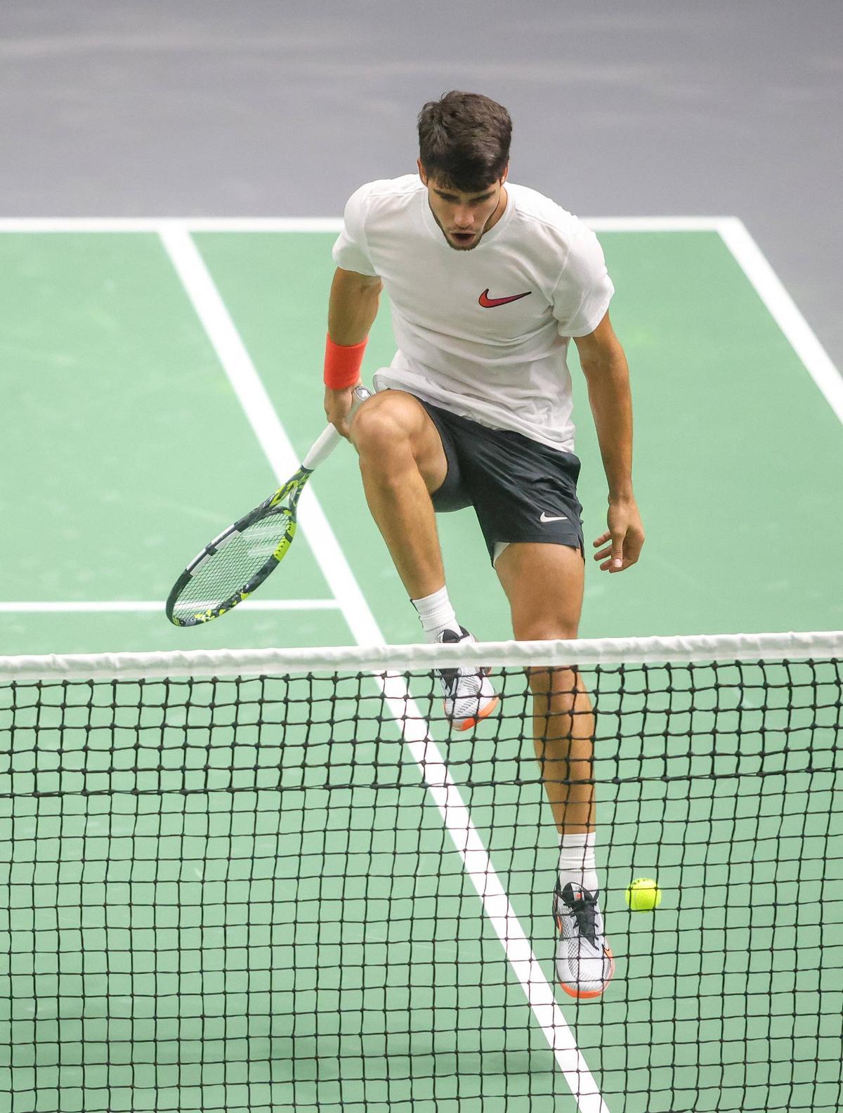 Copa Davis en València: España entrena por segundo día en La Fonteta