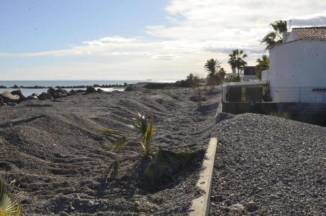 Efectos del temporal 'Harry' en Moncofa