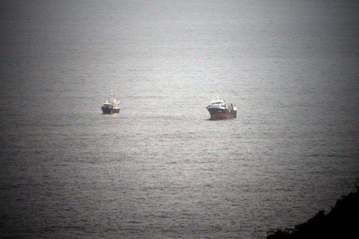 El barco Artur e Teresa, parado en Costa da Vela