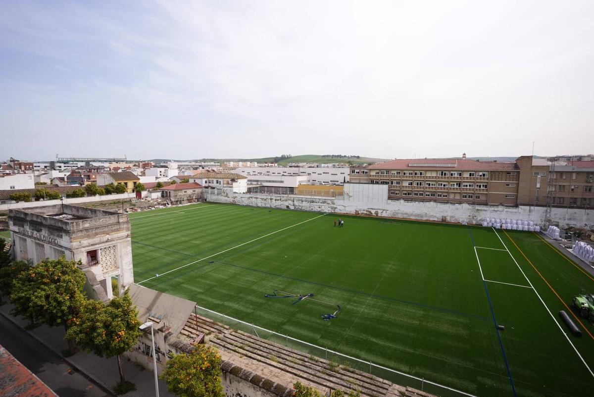 Vista del estadio de San Eulogio, este miércoles.