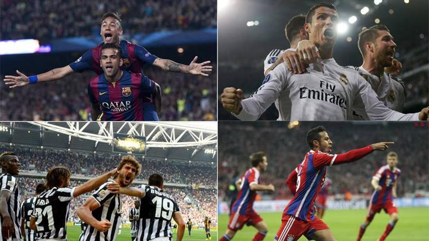 Barcelona, Madrid, Bayern y Juventus, un sorteo con los grandes de Europa