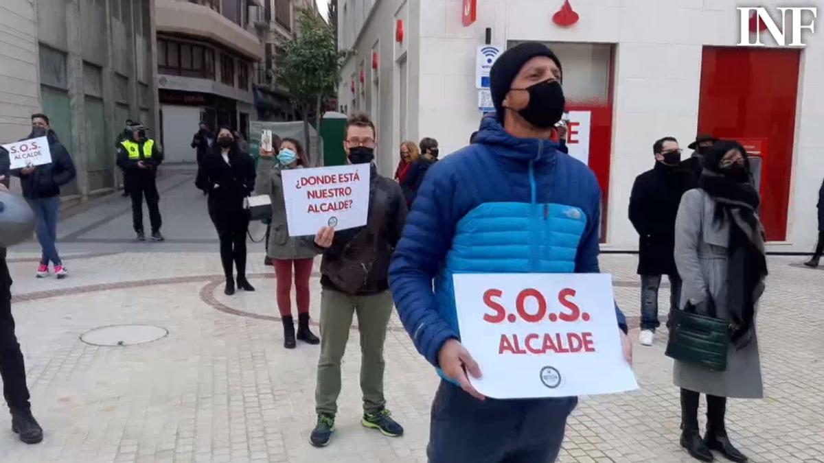 Nueva protesta de la hostelería y el ocio en Elche