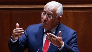 El primer ministro portugués, António Costa, durante el debate de presupuestos en el Parlamento.