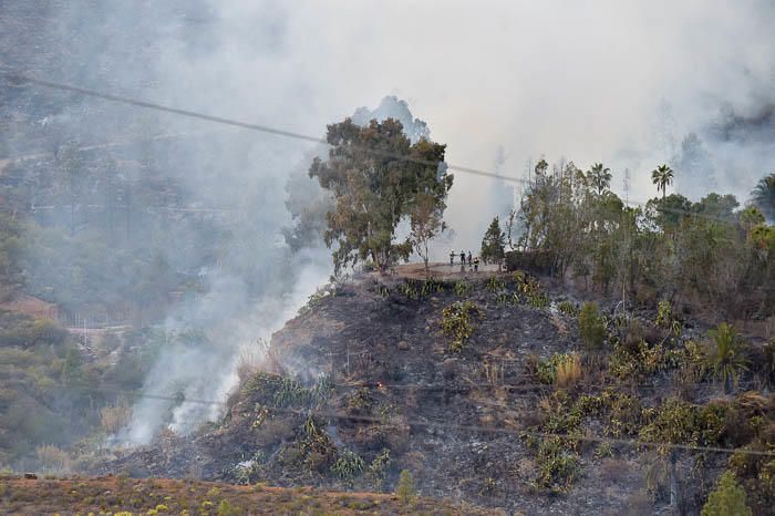 Incendio el hotel Molino del Agua, en Ayacata