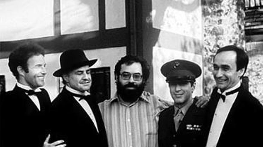 Coppola, entre Canan, Brando, Pacino y John Cazale. / la opinión