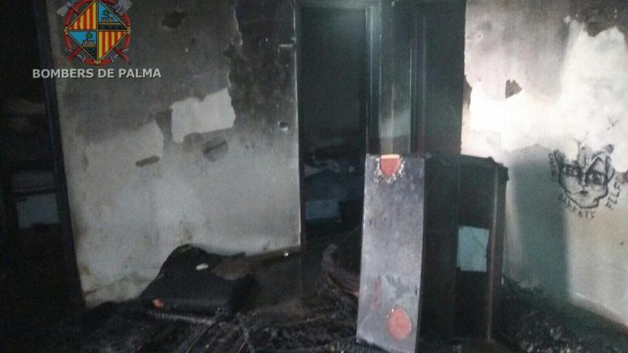 Un okupa prende fuego a un piso tras una discusión en Palma