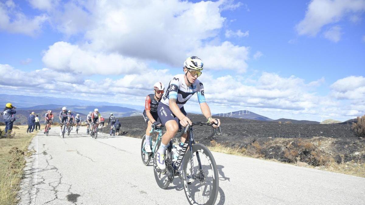 Iván García Cortina, durante la pasada Vuelta a España.