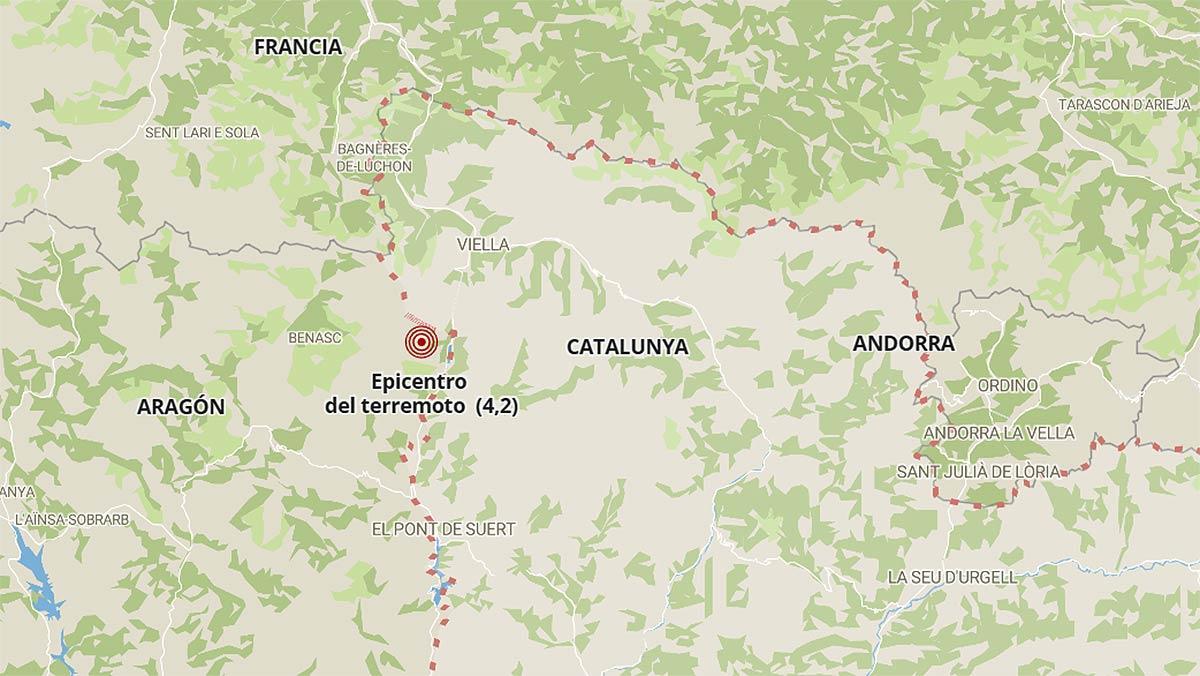 Un terratrèmol de 4,2 a Osca sacseja gran part de Catalunya Un terratrèmol de 4,2 a Osca sacseja gran part de Catalunya
