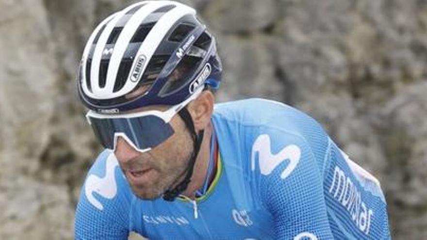 Alejandro Valverde, tercero en la séptima etapa de la Vuelta a España