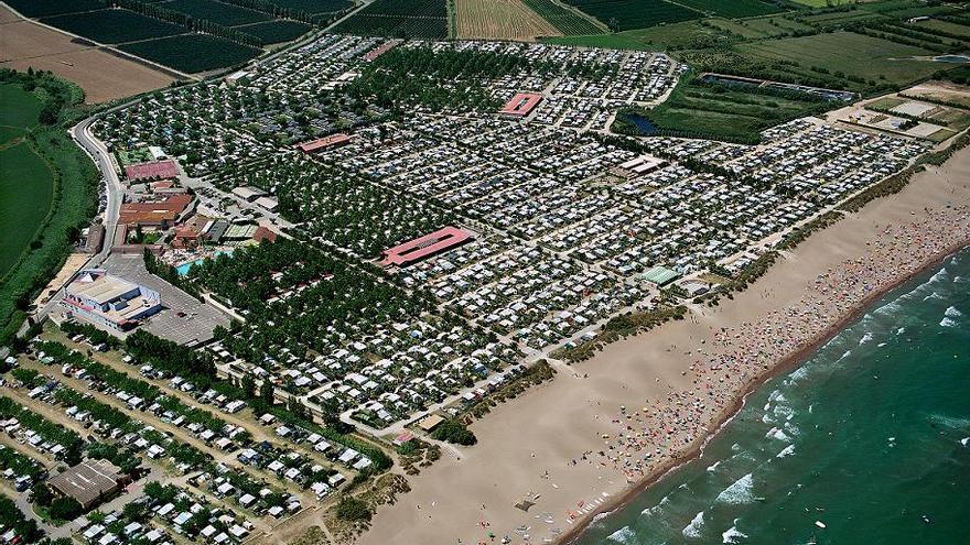 Vista general del càmping Les Dunes.