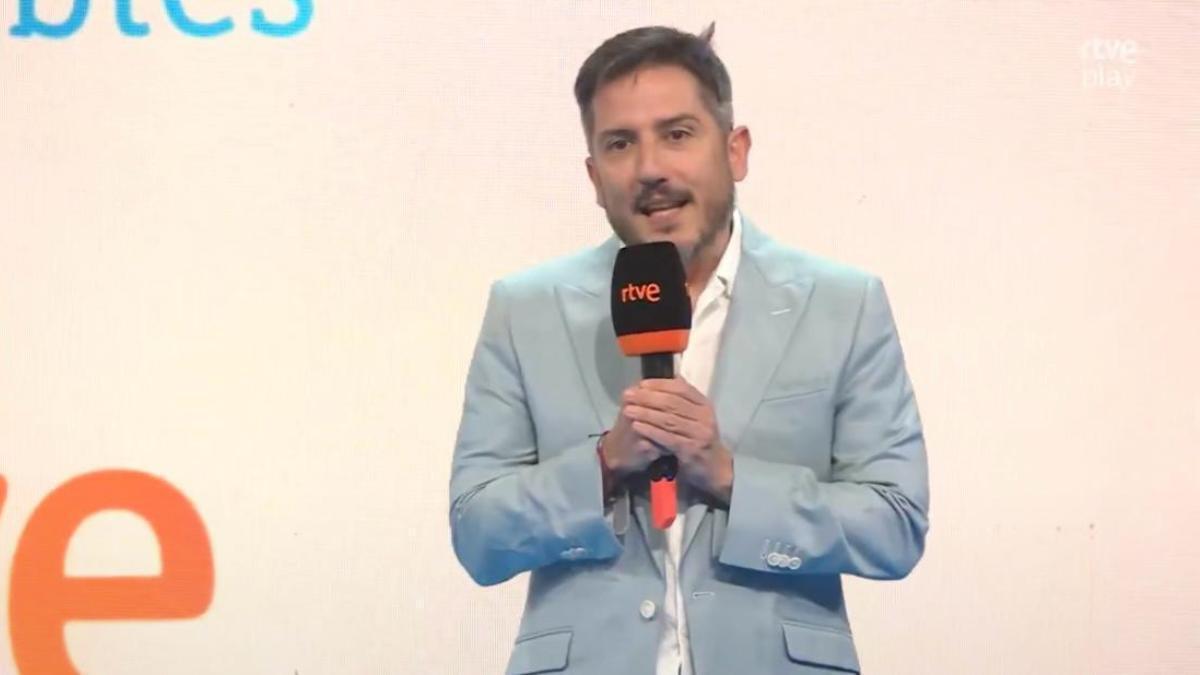Sergio Calderón, director de TVE, en la presentación de la nueva temporada de RTVE