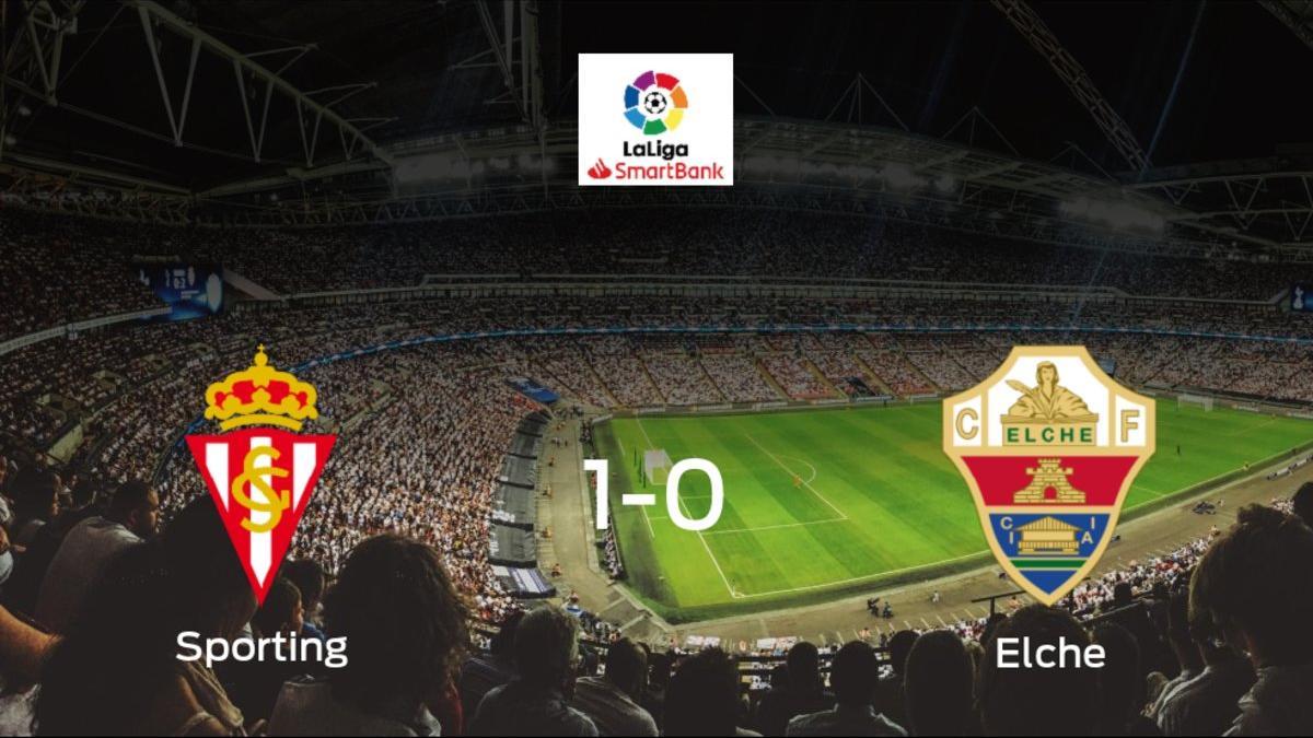 El Real Sporting logra los tres puntos frente al Elche (1-0)