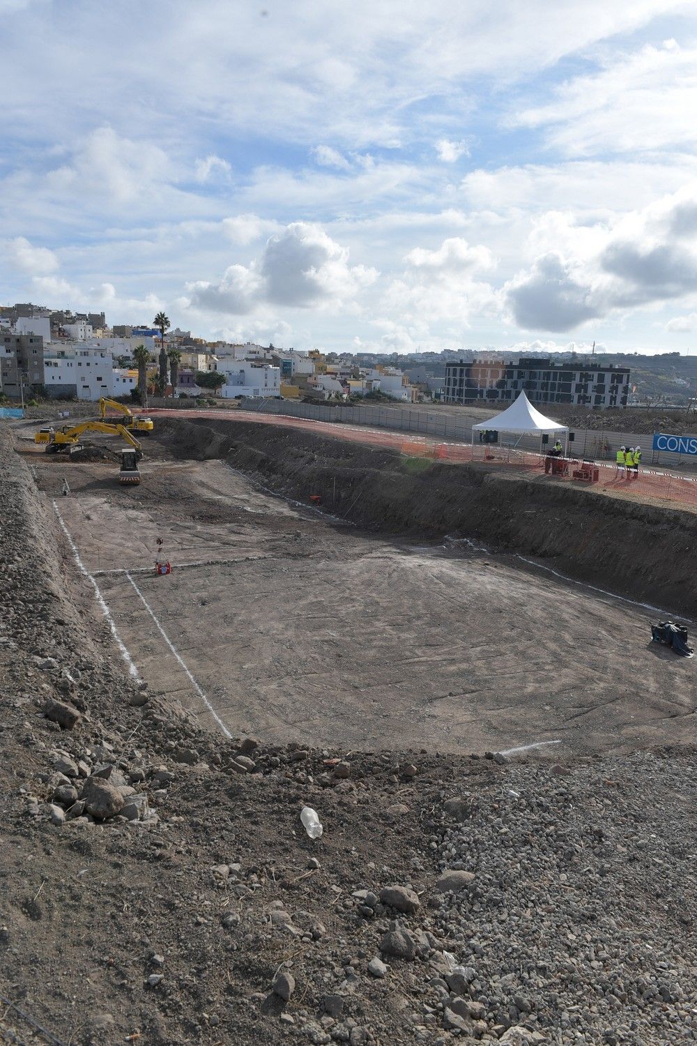 Construcción del último edificio del Área de Regeneración y Renovación Urbana (ARRU) de Tamaraceite