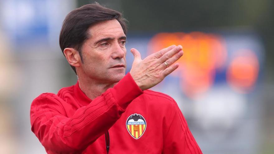 Marcelino, durante el partido del sábado ante el Galatasaray.