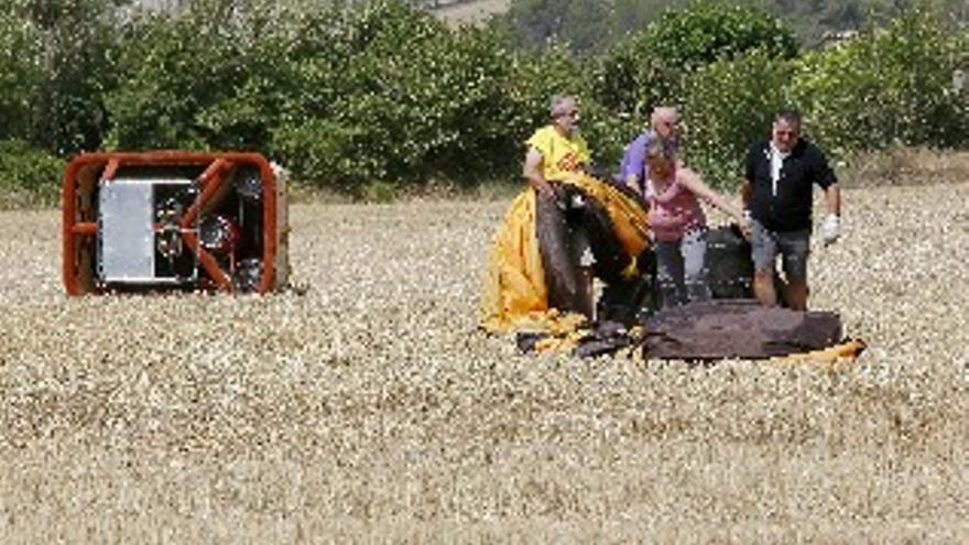 Un hombre en Igualada muere al estrellarse su globo aerostático