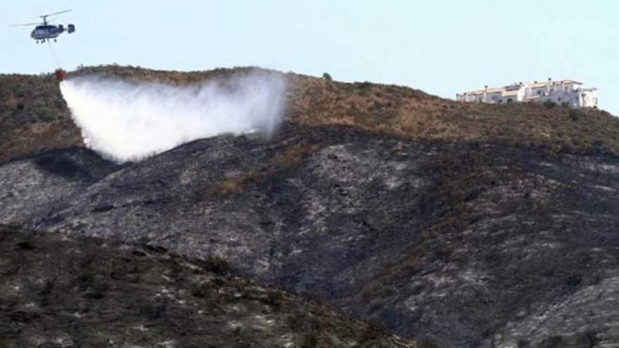 Controlado el incendio en Mijas