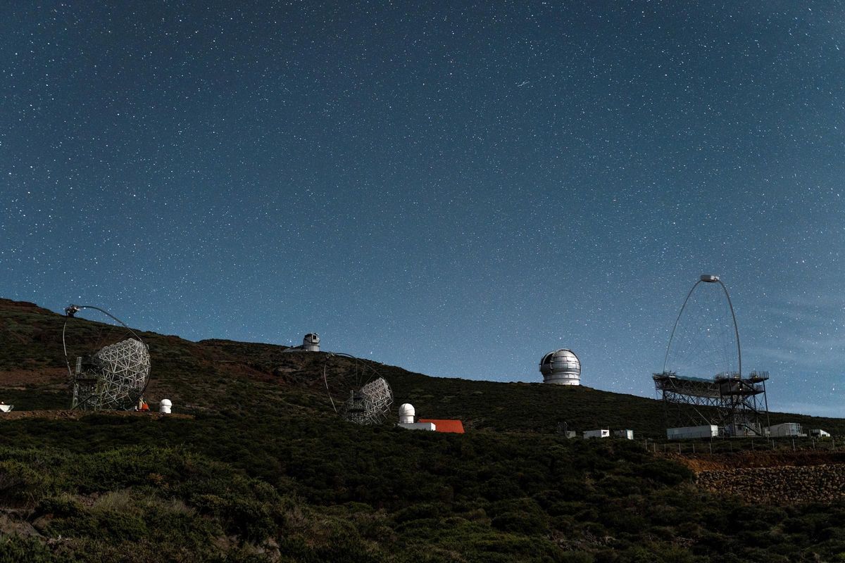 Vista del Observatorio del Roque de Los Muchachos
