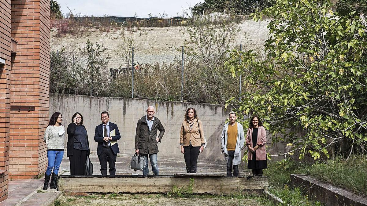 La presentació del projecte es va fer ahir als mateixos jardins de la residència de la Font | OSCAR BAYONA