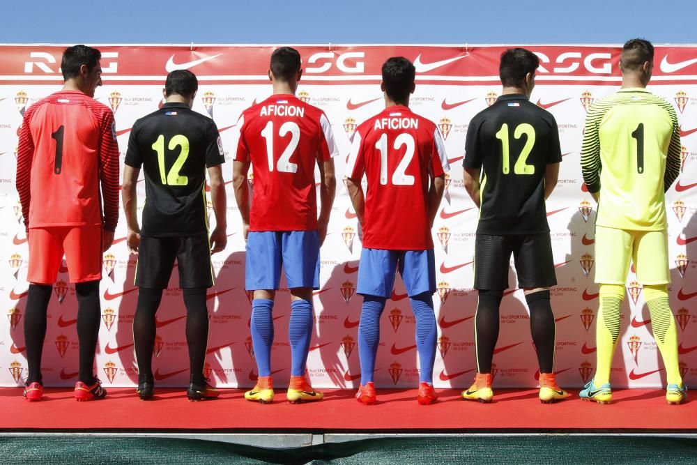 Presentación de la nueva equipación del Sporting para la temporada 2016/2017