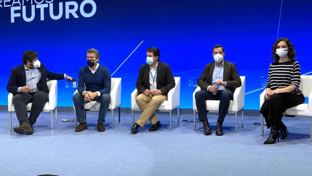 Los barones en el congreso del PP de Castilla y León.