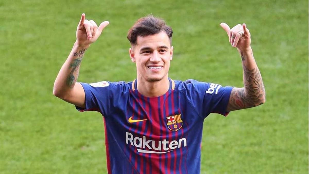 Coutinho, en una imagen de su presentaciñon