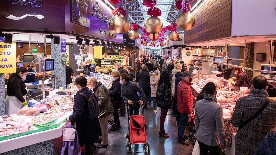 La carne arrincona al marisco y el pescado en las comidas de Navidad