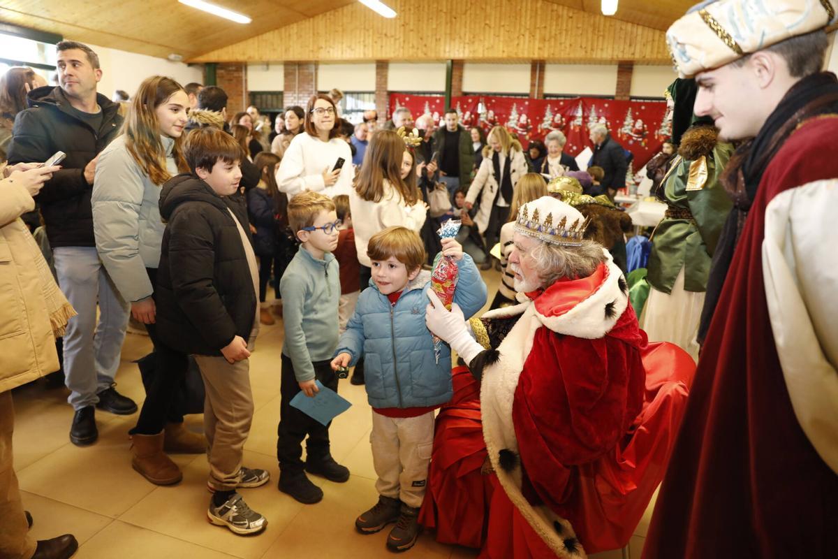 La Manjoya, Recepción de los Reyes en el Centro Social de La Manjoya