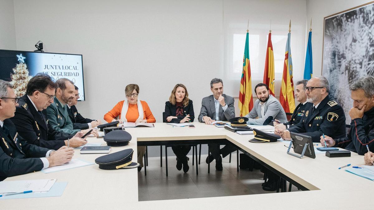 La junta local de seguridad se ha reunido este lunes en el Ayuntamiento de Castelló.