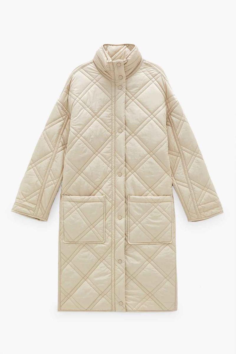 Abrigo acolchado de Zara