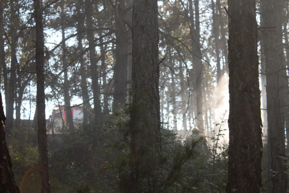 Incendi agrícola a Olius, al Solsonès