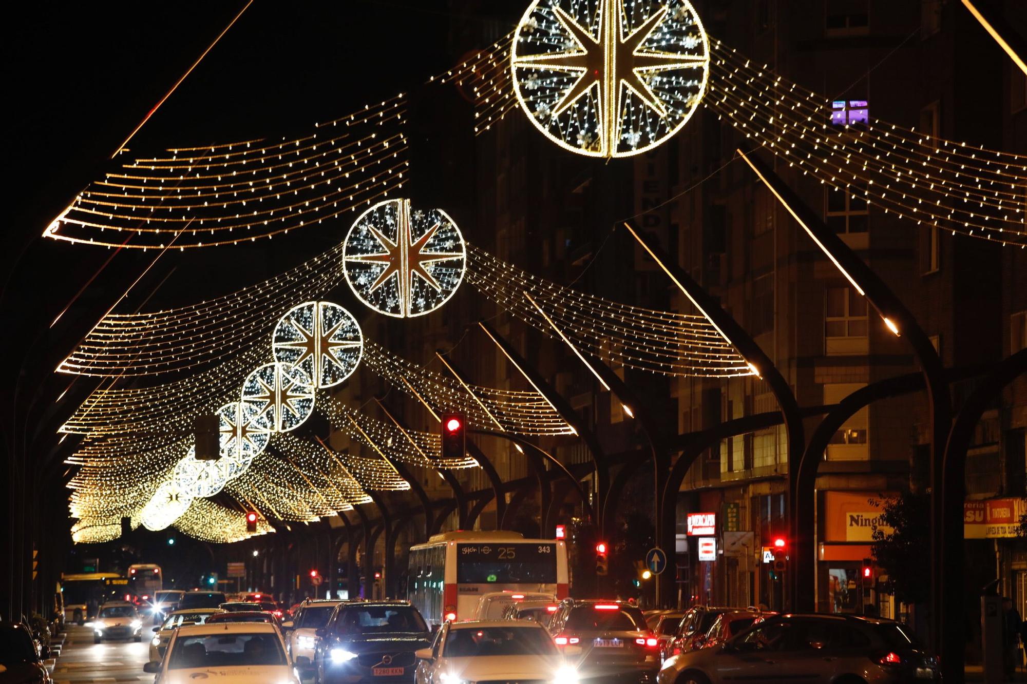 Luces de Navidad en Gijón