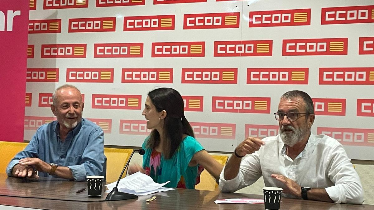 Castro, Yllanes y Ripoll durante la conferencia celebrada esta tarde