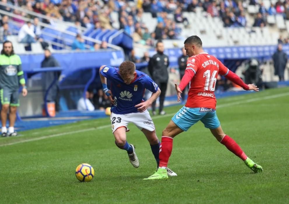 El partido entre el Oviedo y el Lugo, en imágenes