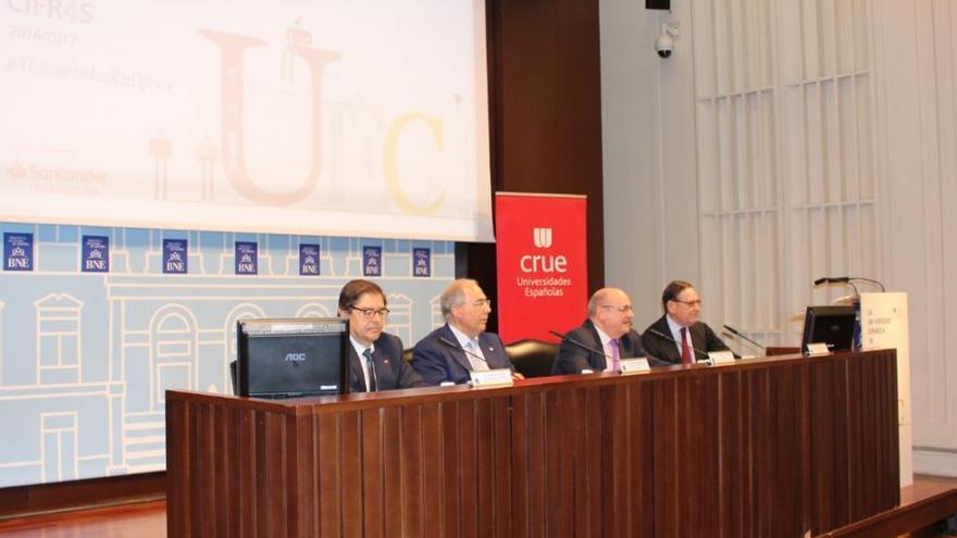 Presentación del informe de la CRUE en Madrid.