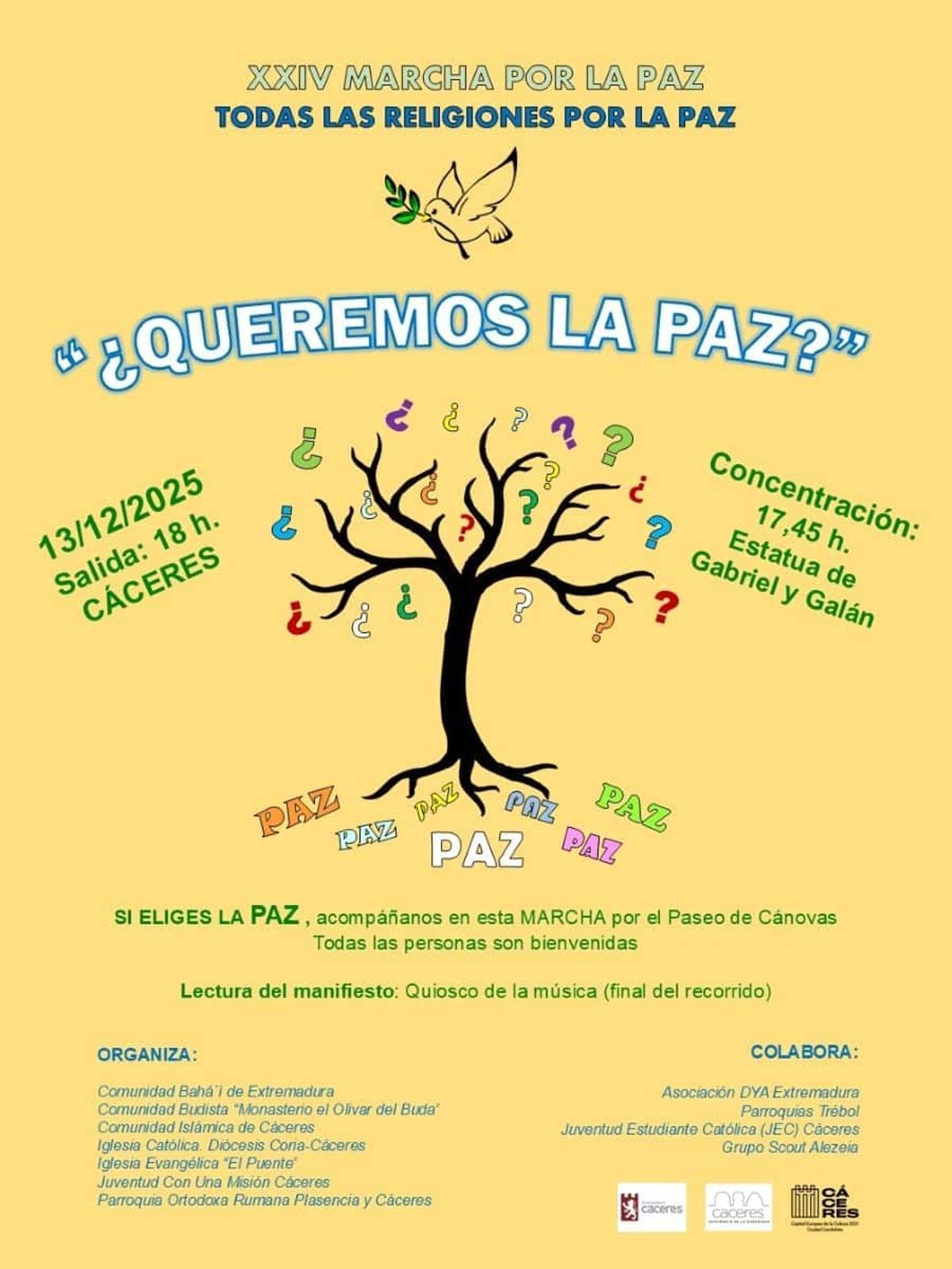 Imagen del cartel de la marcha.